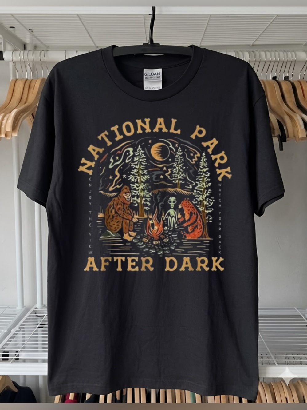 Gildan Cryptid National Parks Shirt, 90s Protect Our Parks Tee